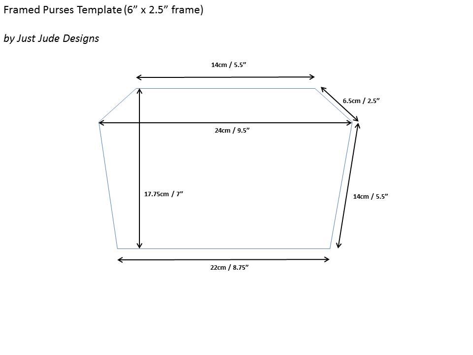 framed purse template